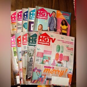 HGTV magazines. Complete 2020. 10 issues. EUC.